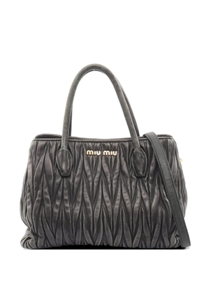 Miu Miu Pre-Owned 2000s Matelassé handbag - Black