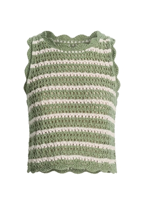 alice + olivia Amity crochet tank top - Green