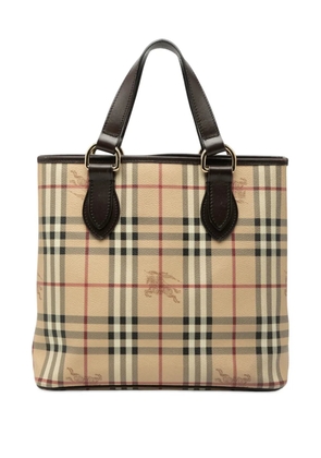 Burberry Pre-Owned 2000-2017 Haymarket Check Coated Canvas tote bag - Neutrals