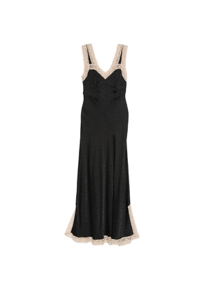 Rixo Keily lace-trim maxi dress - Black