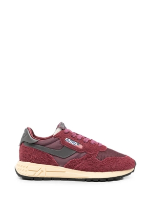 Autry Reelwind suede-panelled logo-patch sneakers - Red