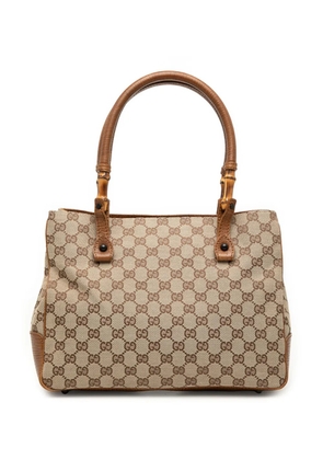 Gucci Pre-Owned 2000-2015 GG Canvas Bamboo tote bag - Neutrals