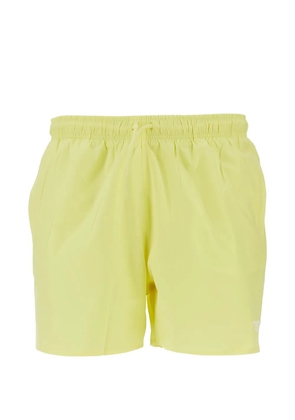 Emporio Armani Eagle patch swim shorts - Yellow