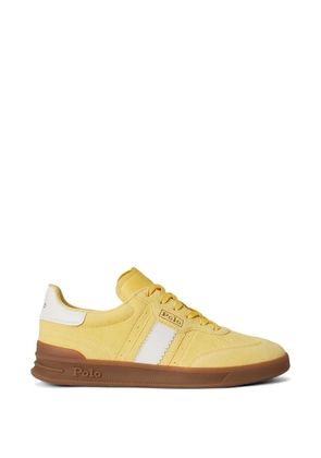 Polo Ralph Lauren suede stripe leather sneakers - Yellow