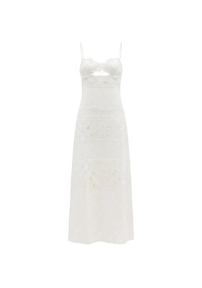 Ermanno Scervino floral-lace cut-out maxi dress - White