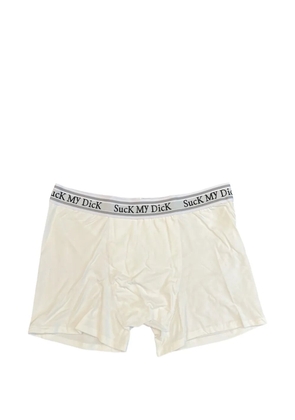 THUG CLUB logo-waistband boxer briefs - Neutrals