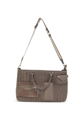 Anya Hindmarch Pocket Neeson woven tote bag - Brown