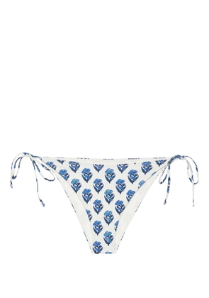 MC2 Saint Barth Jaipur-flower-print bikini bottom - Neutrals