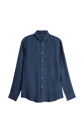 John Varvatos Orchard round-collar long-sleeve shirt - Blue