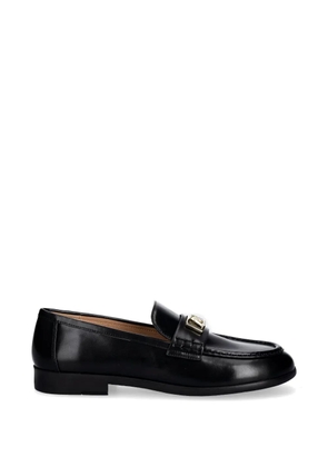 Armani Exchange logo-plaque loafers - Black