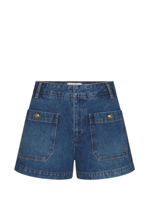 FRAME button-embellished patch-pocket shorts - Blue