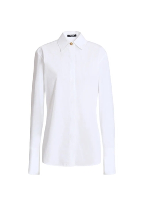 Balmain cotton poplin shirt - White