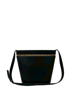 Burberry Pre-Owned 2000-2017 House Check Trimmed Leather crossbody bag - Black