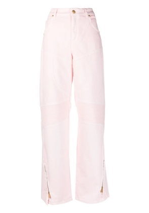 Blumarine mid-rise wide-leg jeans - Pink