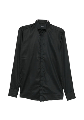 Carlo Pignatelli classic-collar concealed-placket shirt - Black