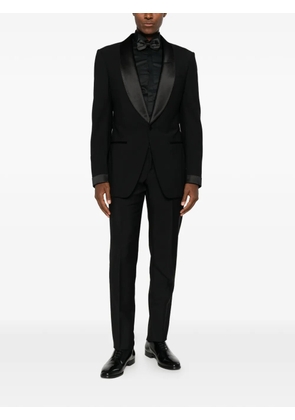 Carlo Pignatelli classic-collar concealed-placket shirt - Black