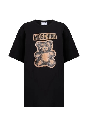 Moschino logo-print Teddy Bear T-shirt - Black