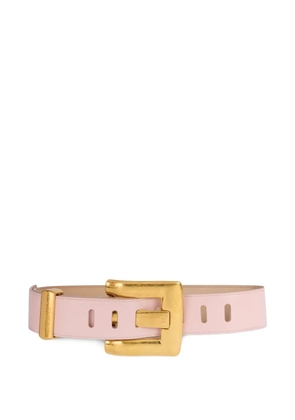 Balmain Anthem smooth leather belt - Pink