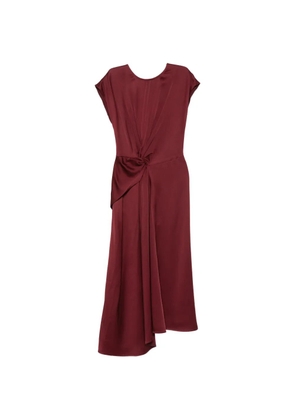 Victoria Beckham Aria twist-detail midi dress - Red