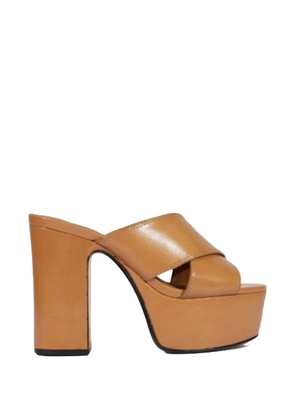Schutz cross-strap platform sandals - Neutrals