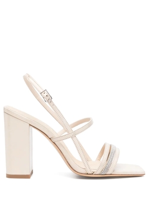Peserico 95mm Punto Luce-detail sandals - Neutrals