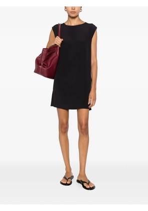 Su pleated-back sleeveless mini dress - Black