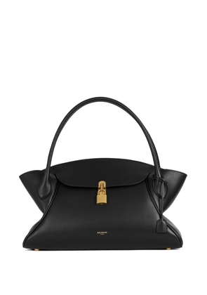 Balmain medium Pulse Day bag in smooth leather - Black