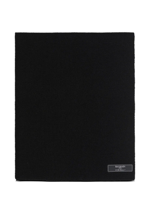 Balmain Balmain Paris wool scarf - Black