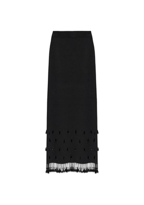 By Malene Birger Estilla beaded fringe maxi skirt - Black
