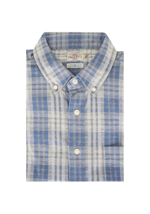 FAHERTY checked button-down shirt - Blue