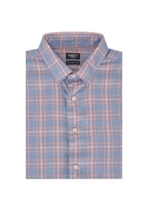 FAHERTY Movement check-print shirt - Blue