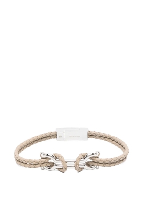 Ferragamo Gancini cord bracelet - Silver