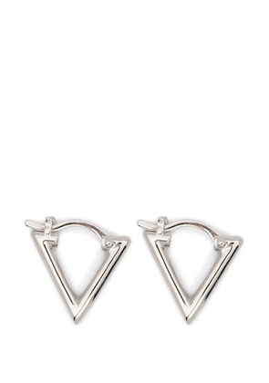 LAG WORLD Mini Lil triangle hoop earrings - Silver