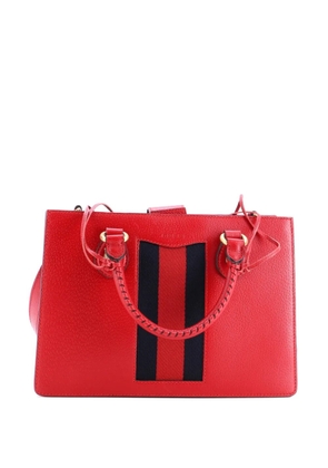 Gucci Pre-Owned Animalier Web Top Handle Leather Medium tote bag - Red
