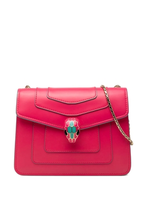 Bvlgari Pre-Owned 2010-2026 Small Leather Square Serpenti Forever Chain crossbody bag - Pink