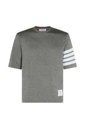 Thom Browne stripe-detail T-shirt - Grey
