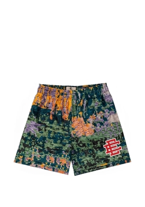 ERIC EMANUEL logo-print track shorts - Green
