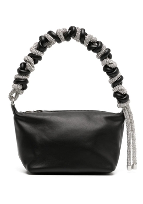 Kara crystal-embellished shoulder bag - Black