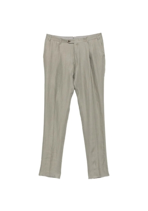 Corneliani pleated pressed-crease trousers - Green