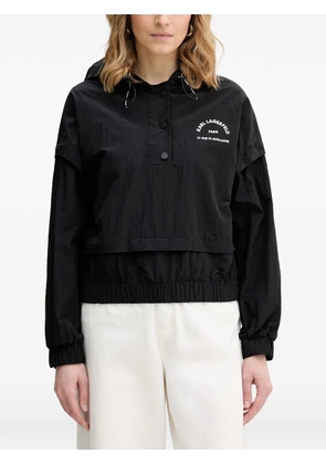 Karl Lagerfeld logo-print jacket - Black