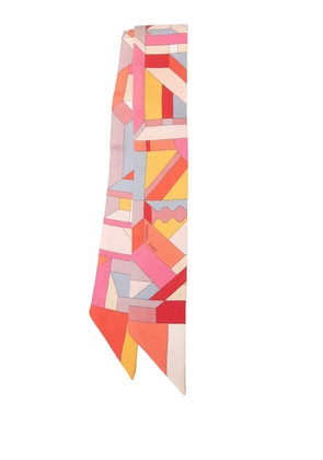 Hermès Pre-Owned 2000-2026 Perspective Cavaliere Silk Twilly Scarf scarves - Pink