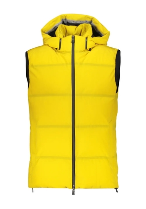 Herno hooded down gilet - Yellow