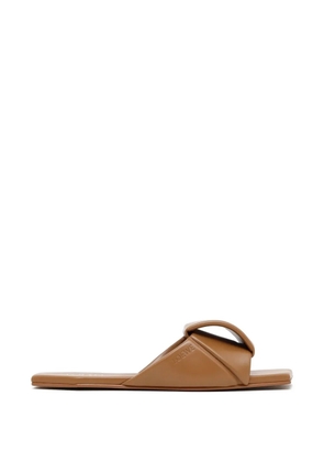 LOEWE Origami square-toe sandals - Brown