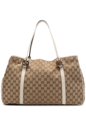 Gucci Pre-Owned 2016-2026 Large GG Canvas Twins tote bag - White