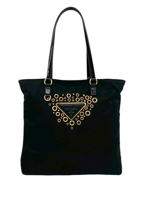 Prada Pre-Owned 2010-2026 Embellished Tessuto tote bag - Black