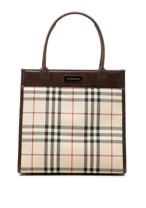 Burberry Pre-Owned 2000-2017 House Check Canvas handbag - Neutrals