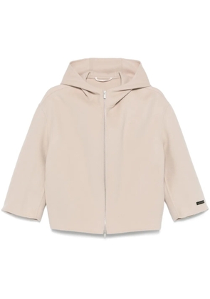 Peserico hooded jacket - Neutrals