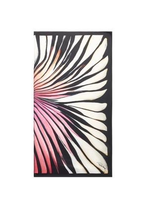 Roberto Cavalli Ray Of Paradise printed scarf - Black
