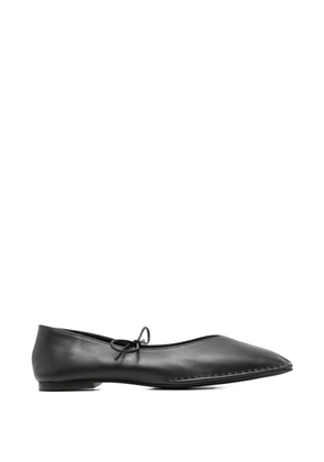 ALOHAS bow-detail square-toe ballet flats - Black