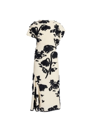 ERDEM fil coupé poplin dress - Neutrals